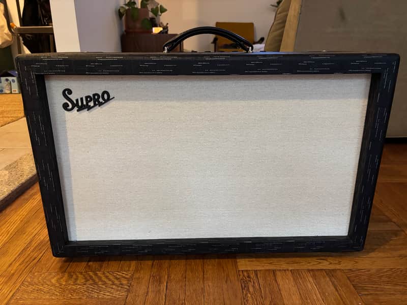 Supro 1933R Royale 50-Watt 2x12" Guitar Combo 2021 - Present - Black image 1