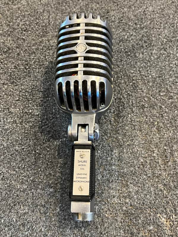 Shure 55S Unidyne Microphone Vintage 1960 Aluminum Pat Pending image 1