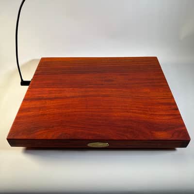 Custom made turntable isolation platform made with Solid padauk wood image 12