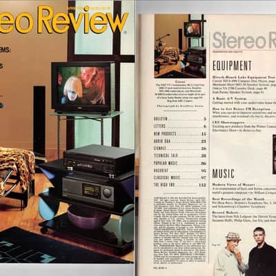 Stereo Review Magazine April 1991 Test Reports: Carver, Mordaunt-Short, Onkyo, Icon image 1