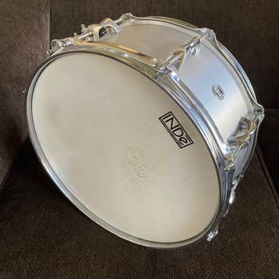 INDe 6.5x14" Brushed Aluminum Snare Drum 2016 - 2019 - Brushed Aluminum image 4