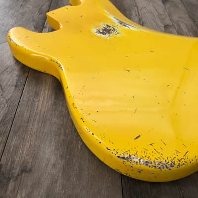 FRANCHIN Jupiter bass body Relic Aged Monaco Yellow 100% Nitro Lacquer Poplar Precision P-Bass Style Made in Italy - Stock piece #23660926 image 10