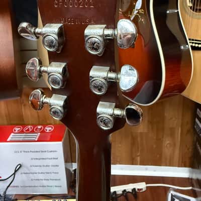 Guild D4-NT Dreadnought Acoustic Guitar -Westerly RI USA 1991 - Natural Satin- Bridge Re-glue w/Hard Case image 18