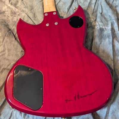 Vaccaro Groove Jet USA Aluminum Neck Custom Shop Flame Maple Gold Hardware Signed Kramer image 2