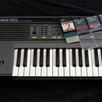 1988 Roland E-20 Vintage Synthesizer + cards image 1