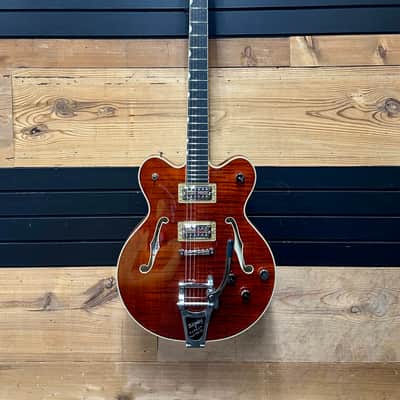 Gretsch G6609TFM Players Edition Broadkaster with Flame Maple Top 2025 - Present - Bourbon Stain image 2