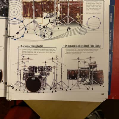 ULTIMATE DW DRUM SET, 50 DRUMS! COLLECTOR'S SERIES BUBINGA WATERFALL, 2009, MINT! image 4
