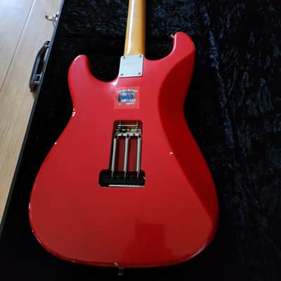 2010s Tatchi Custom Shop '60s Ferrari Red Stratocaster Nitro Relic HSS Super Strat Dream Machine Monstertones w Suhr USA Hardshell Case Moollon MIK image 11