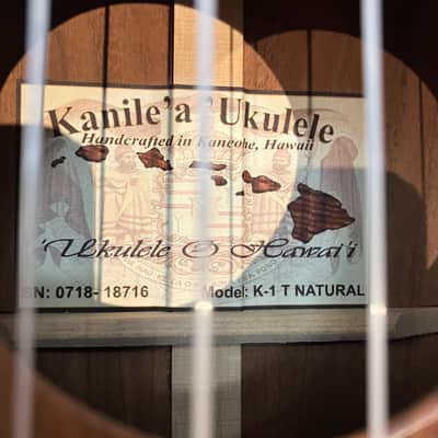 Kanile'a K-1 Tenor Ukulele w/ case image 8