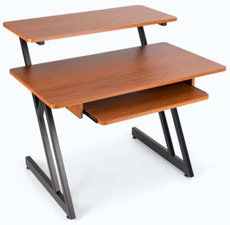 On-Stage WS7500RB Workstation Desk w/Keyboard Tray for Computer/Controller/Mixer image 1