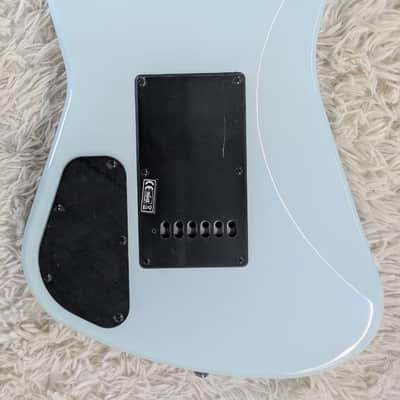 Sterling by Music Man Mariposa Electric Guitar Roasted Neck, Daphne Blue Finish image 8