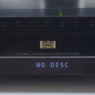 JVC XV-FA90BK 7 CD / DVD audio / DVD video player carousel- 2003 - Black - Tested Working image 3