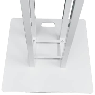 (2) Rockville ROCK SPOT 260W WHITE DJ Moving Head Lights+White Totem/TV Stands image 7