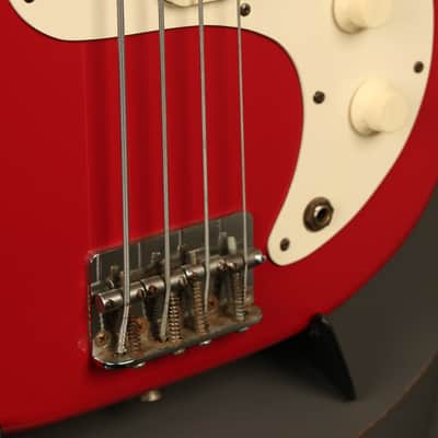 1983 Fender Bullet Bass Deluxe B-34 long scale Red image 5