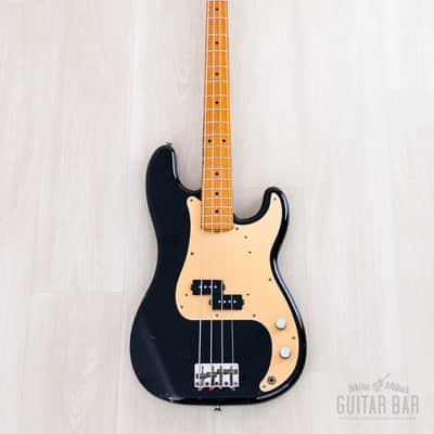 1983 Fender Precision Bass ‘57 Vintage Reissue PB57-95 Black Lacquer w/ USA Fullerton Pickup, Japan MIJ Fujigen image 2