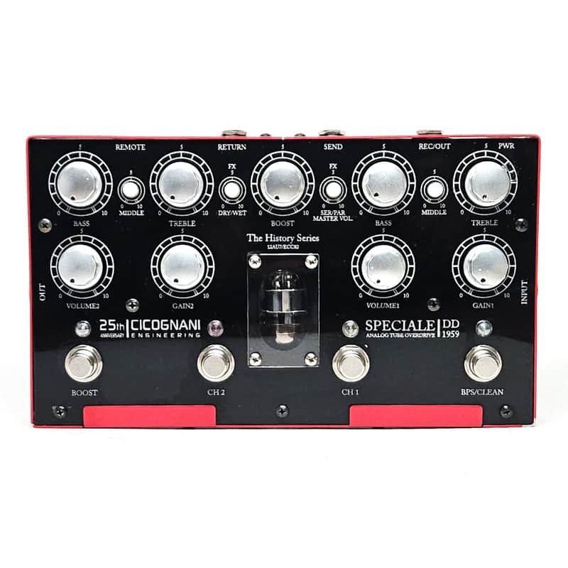 used Cicognani 25th Anniversary SPECIALE Double Decker DD1959 Analog Tube Overdrive, Very Good Condition image 1