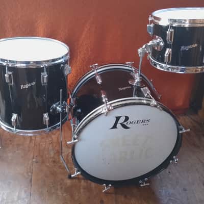 Rogers USA Holiday Cleveland 1960s Black Drum Kit image 3
