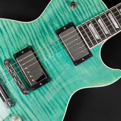 2025 Gibson Les Paul Modern Figured - Seafoam Green | USA „AAA“ Flamed Maple Ebony Fretboard Burstbucker Pro Humbucker Coil Tap 3.54kg | CoA OHSC image 6