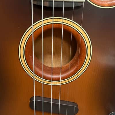 Used Fender American Acoustasonic Telecaster Acoustic Electric Guitar with Fender Gig Bag Sunburst 2019 image 9