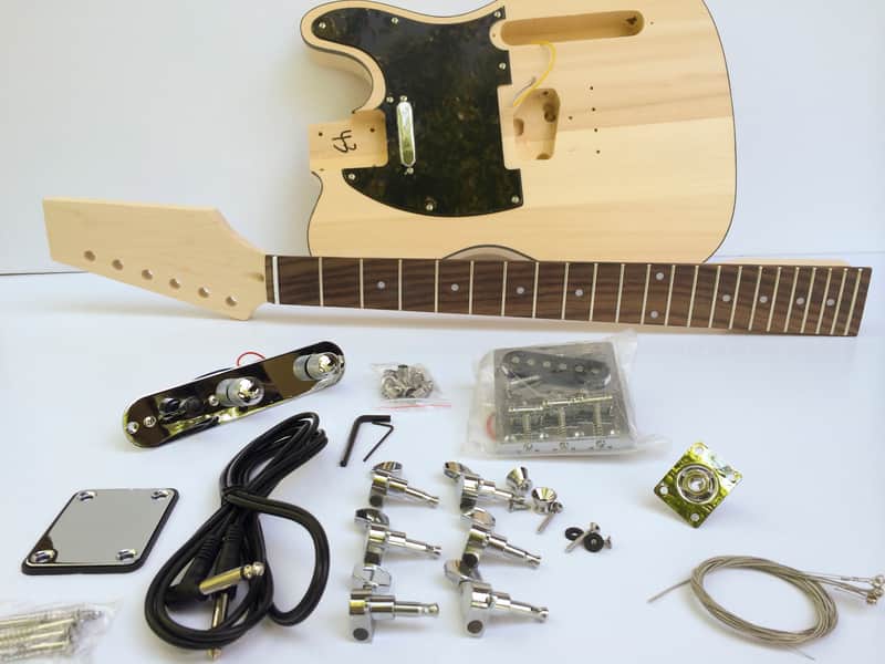 Do It Yourself DIY Electric Guitar Kit - Build Your Own Tele Telecaster Style image 1