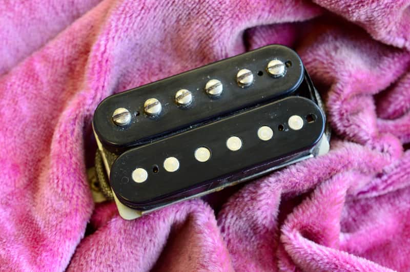 Vintage 1959 Gibson Double Black Long Magnet PAF Pickup 7.81k HOT Les Paul Burst image 1