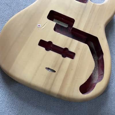 Solid Basswood 4 String P Precision Bass Style Body image 3