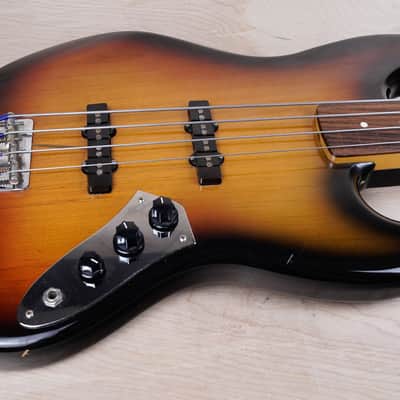 Fender JB62-FL Fretless Jazz Bass Reissue MIJ 1993 Sunburst Fujigen Made in Japan w/ Bag image 3