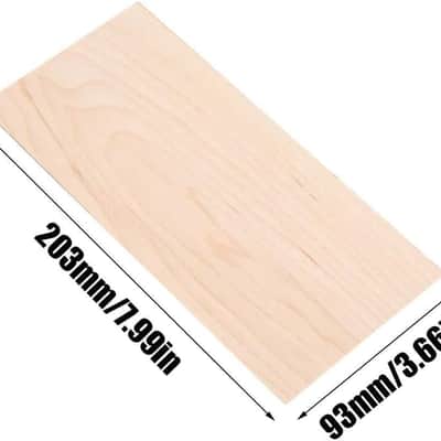 Maple Guitar Headplate, 3Pcs Maple Wood Guitar Head Veneer Shell Sheet Headplate Replacement Part for Luthiers DIY image 2