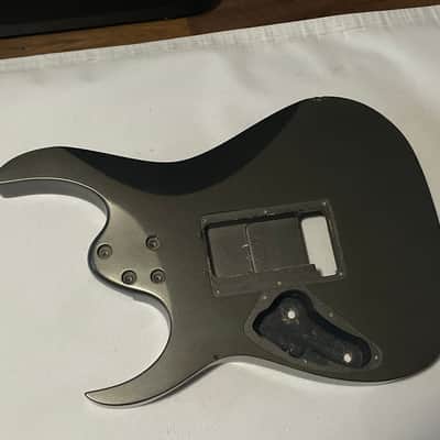 2006 Indonesian Ibanez RG5EX1 Grey Pewter Basswood Guitar Body Floyd Ready image 12
