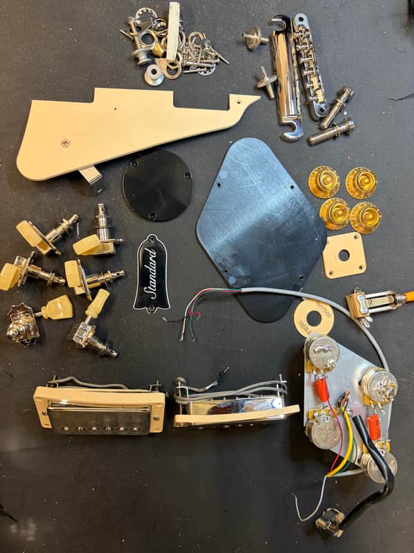 Gibson Les Paul Standard Complete Pickups Wiring Hardware 2024 - Nickel image 1