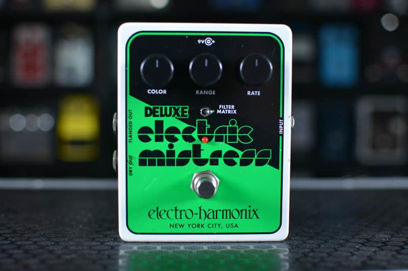 Electro-Harmonix Deluxe Electric Mistress XO Analog Flanger 2015 - 2023 - Black / Green image 1