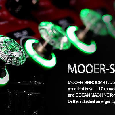 Mooer Shrooms Footswitch Pedal Stompbox Plastic Toppers 12-Pack Clear for Line 6 Helix etc image 6