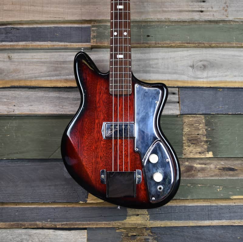 Guyatone EB-4 Short Scale Bass 1960's Red Burst | Reverb