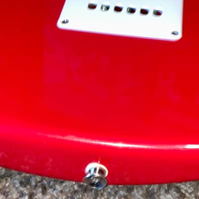 1989 Squier Bullet Series Standard Stratocaster Torino Red electric guitar image 11