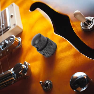 Bass Guitar 2X Dual Concentric Metal Dome Knob Gold with Dual Position Markers image 7