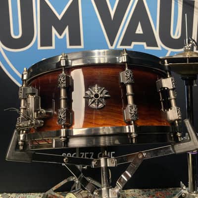 Tama - 6x14" Warlord Collection, Masai Bubinga Snare Drum 2002 - Quilted Bubinga Burst image 1