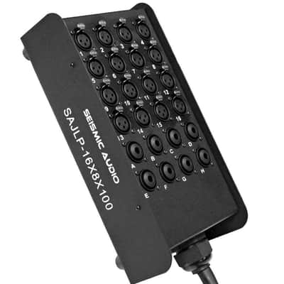 SAJLP-16x8x100 - 16 Channel 100 Foot XLR Low Profile Snake Cable with TRS Returns image 7