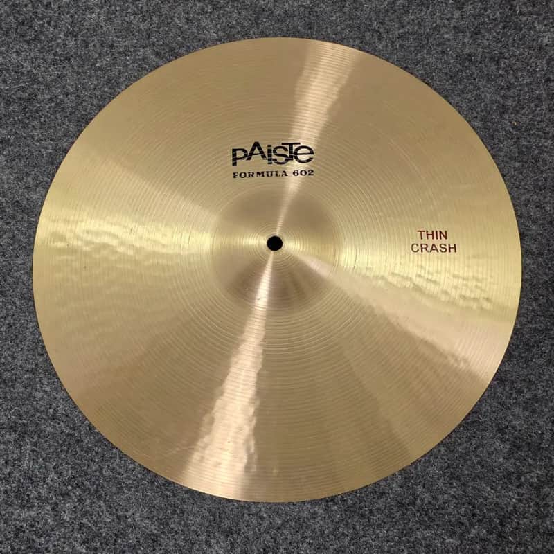 Used Paiste Formula 602 Thin Crash Cymbal 16 - Good image 1