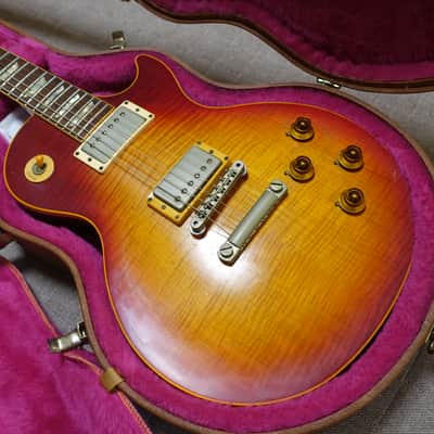 1989 Gibson Les Paul Pre-Historic Flametop ‘59 Reissue Cherry Sunburst Yamano image 1