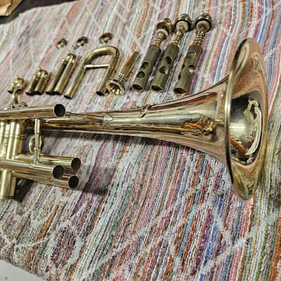 Bb trumpet with emblem of British Royal Artillery image 19