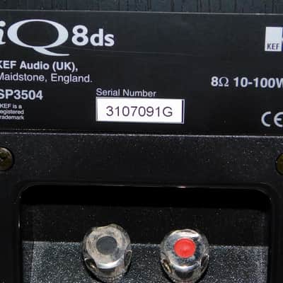 KEF iQ8ds DiPole Rear Surround Speakers Black 4 way, 2 Spkr image 8