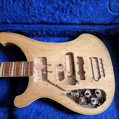 Rare 1969 LEFTY Rickenbacker 4001 Bass Original Mapleglo w/ Checkerboard Binding Restoration Project image 2