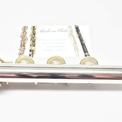 Armstrong 303 Open Hole Flute Sterling Headjoint Inline G & B Foot Just Serviced image 12