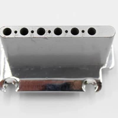 1980s-1990s Vintage Fender Stratocaster Standard Bridge ~CHROME~ STRAT USA Heavy BLOCK image 6