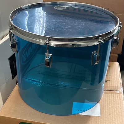 Ludwig Blue Vistalite 1978 - 7 pieces + 5 cymbals, stands, 4 mics image 3