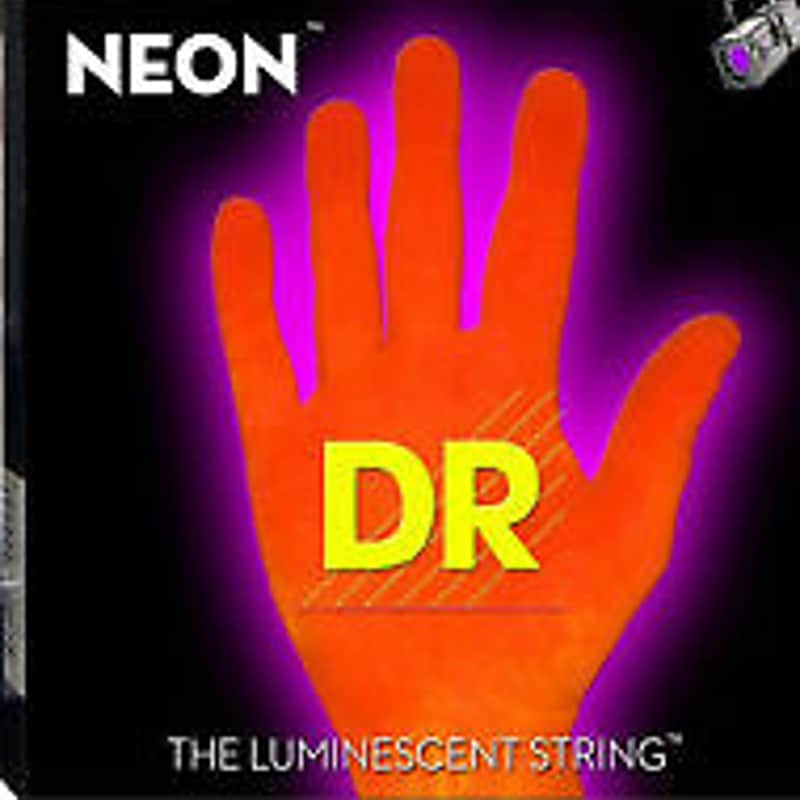 DR DR Neon orange coated electric guitar strings 10-46 Orange