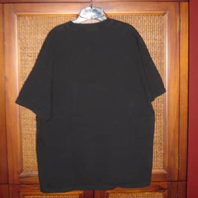new genuine Jackson (by Fender) Jackson Bloodline 100% Cotton Black Short Sleeve T-Shirt, XXL (size also called: XX-Large, Double XL or 2X), GRAPHIC: White & Red -- P.N (part #): 0990264806 (NO: hang tag / NO packaging) image 4