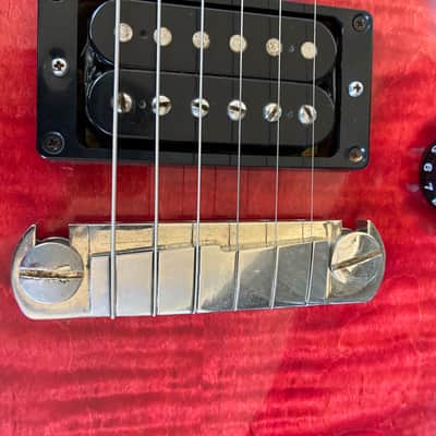 PRS McCarty 1999 - Scarlet Red raspberry flame top electric guitar with case image 20