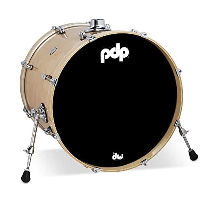 PDP Concept Series Maple Bass Drum, 18x22, Natural Lacquer w/Chrome Hardware (PDCM1822KKNA) image 1