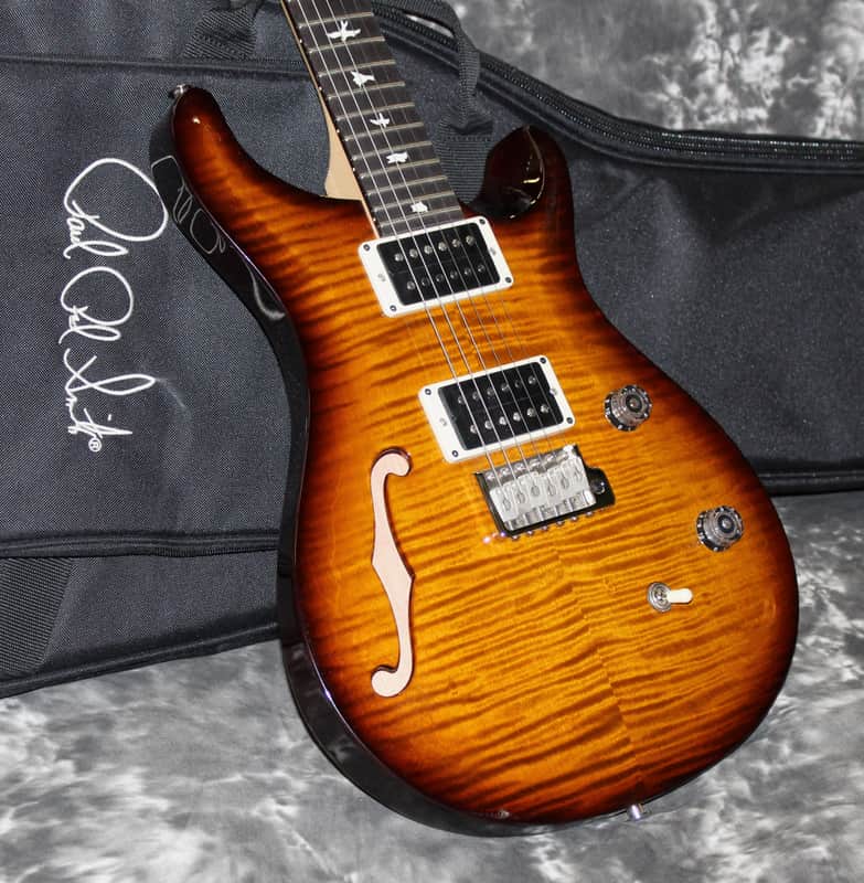 2023 PRS - CE24 Bolt-On Semi-Hollow - Black Amber image 1